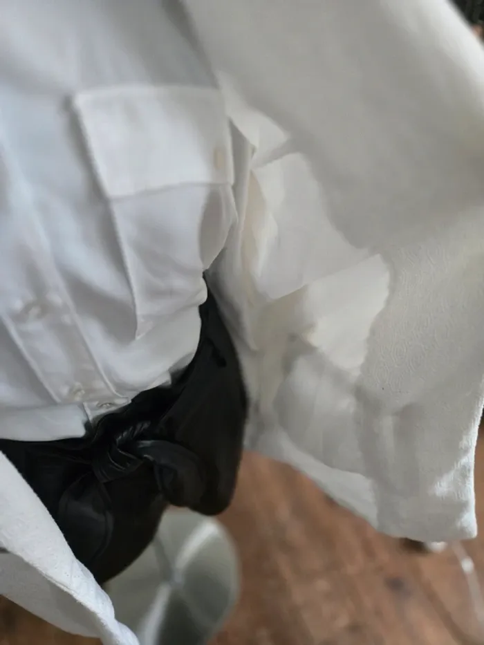 Blazer long blanc crème Kiabi. - photo numéro 3