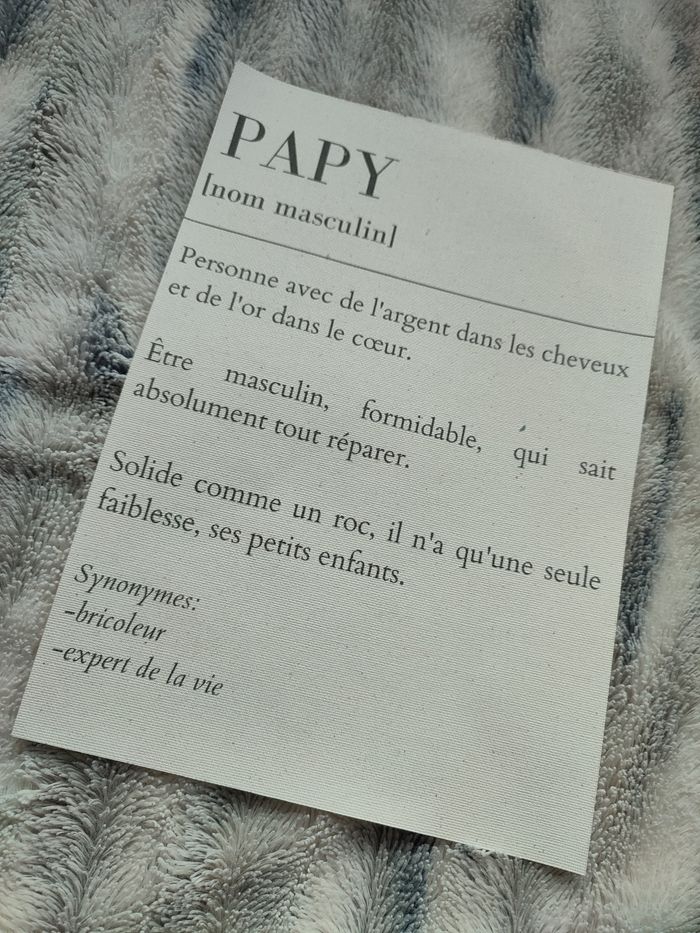 Affiche papy - photo numéro 2