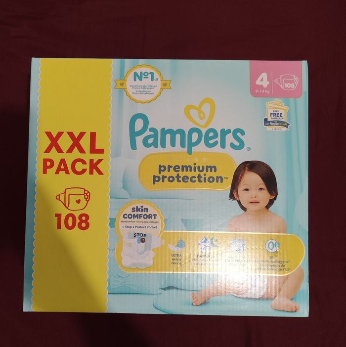 Couches Pampers premium protection