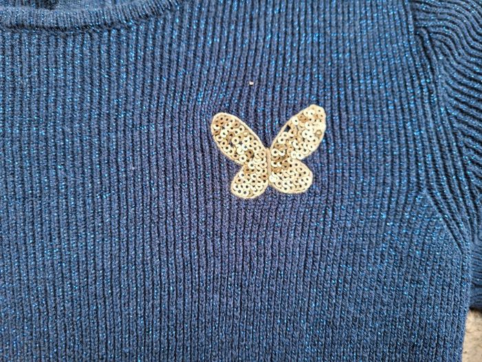 12 ans, Vertbaudet, magnifique robe bleu nuit pailletée - photo numéro 2