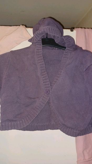 Boléro gilet capuche