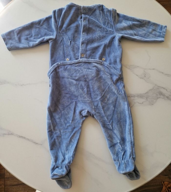 Pyjama bleu "My first winter" Obaïbi 9 mois - photo numéro 4