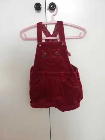 Short salopette velours  9 mois Orchestra