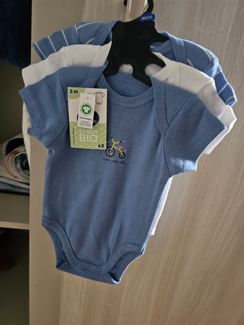 Lot de 3 bodies neuf manche courte 