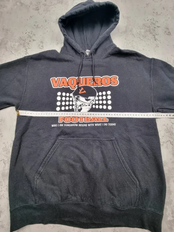 Pull à capuche universitaire Vaqueros Football – Taille M Hommes - photo numéro 8