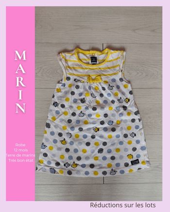 ✨ Robe d'été Marine & Pois – Terre de Marin ✨