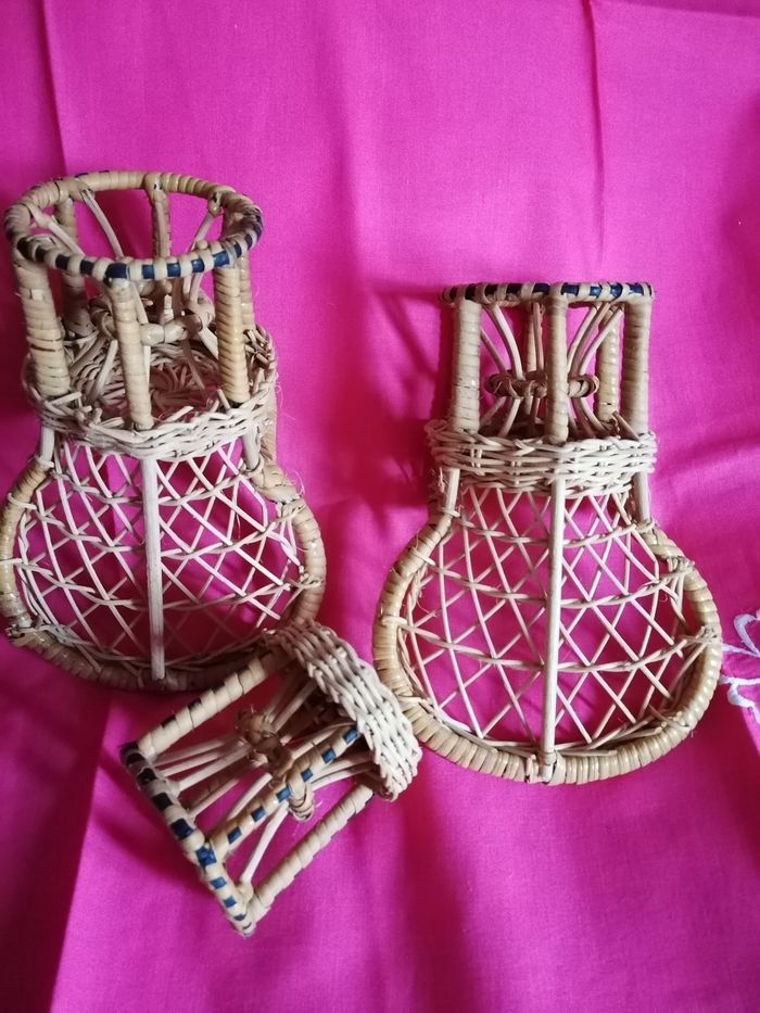 Meubles en rotin pour poupée - photo numéro 3