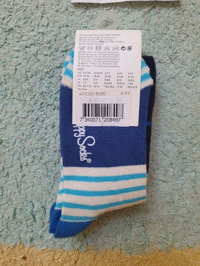 2 paires de chaussettes- Garçon- 4-6ans - Happy stocks- Neuf - photo numéro 3