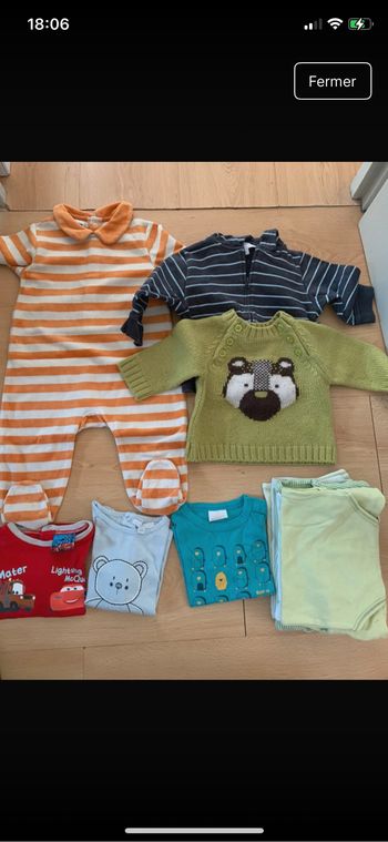 Lot vêtements garçon 9 mois