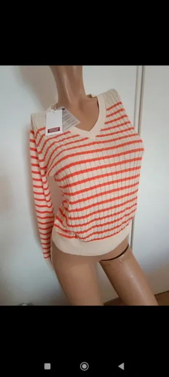 Pull neuf en lin comptoir des cotonniers S