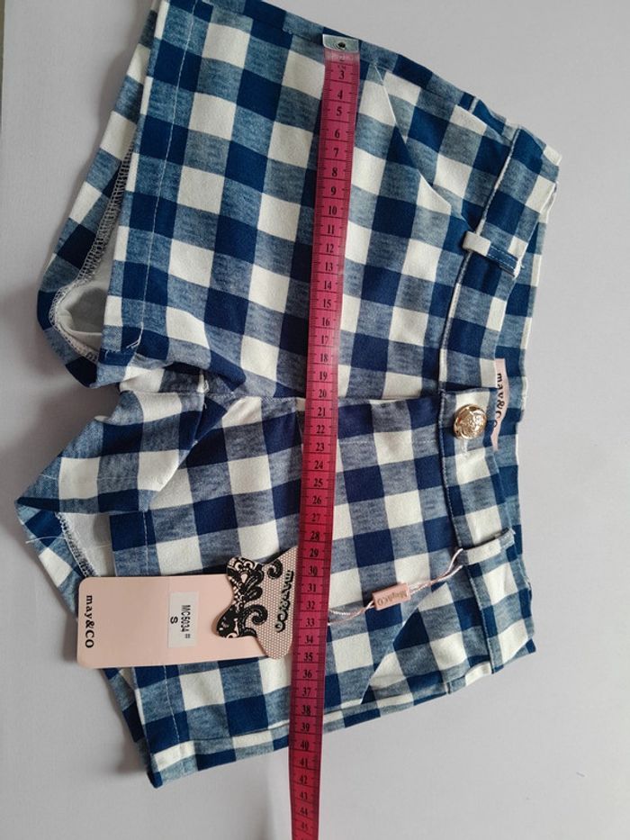 Petit short carreaux may&co - photo numéro 8