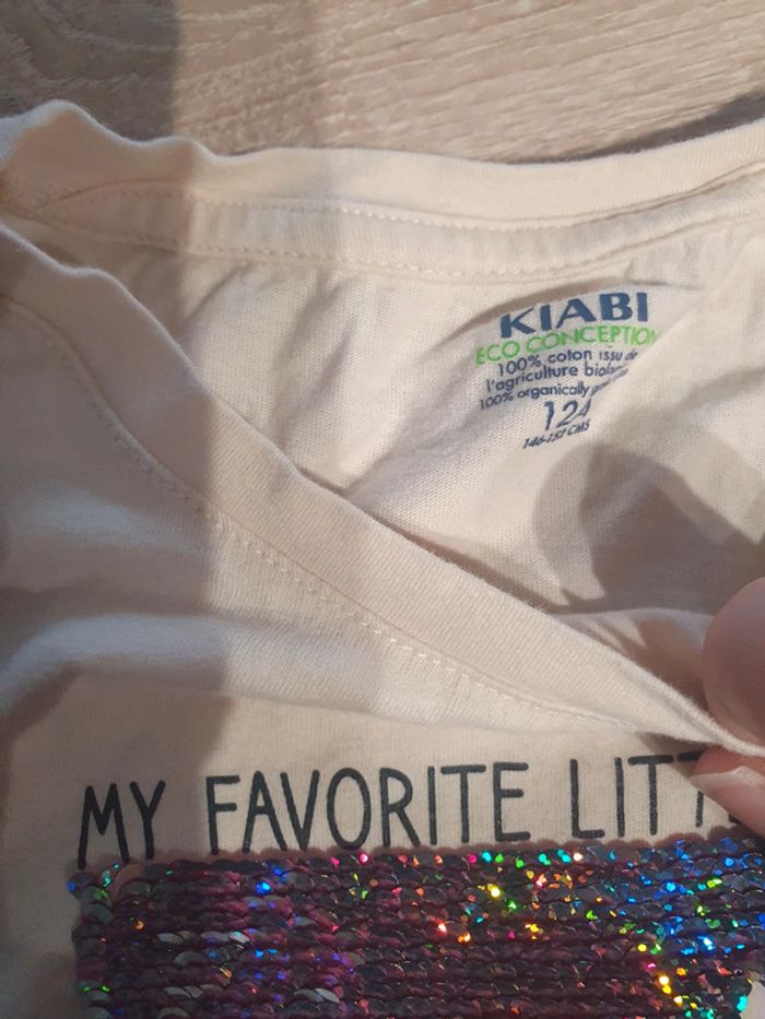 T-shirt bouledogue sequin - photo numéro 4