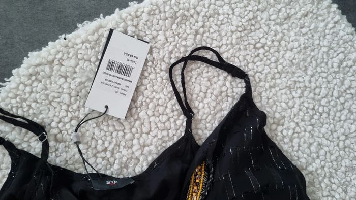 Haut blouse fluide neuf sans manche à bretelles 40 42 - photo numéro 3