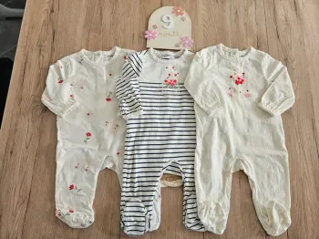Lot de 3 pyjama légers 9 mois