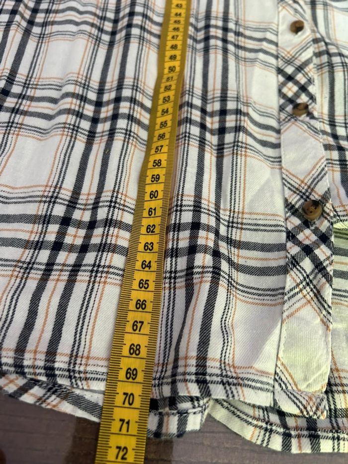 Chemise à manche longues à carreaux - blanc cassé et marron 46 creeks - photo numéro 7