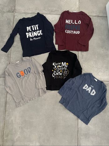 Lot de 5 T-shirts manches longues taille 3 an Kiabi