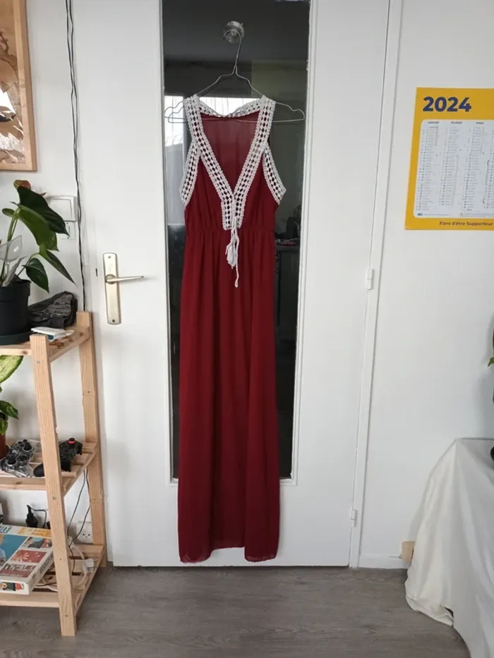 Robe longue légère voile