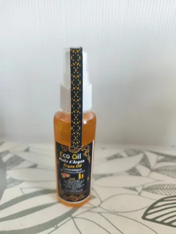 Eco oil huile d'argan 60ml valeur 12€  à utiliser jusqu'au 30/12/27