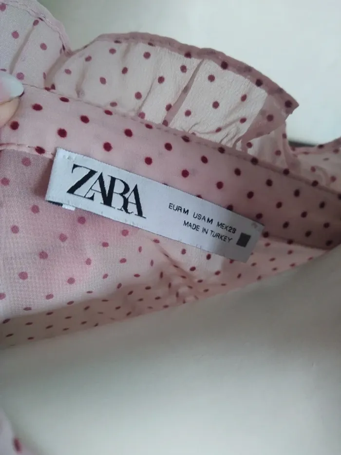 Chemisier chemise blouse romantique volant froufrou lolita Zara printemps - photo numéro 4