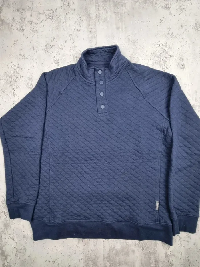 Sweat matelassé Eddie Bauer bleu marine – Taille M Homme - photo numéro 3