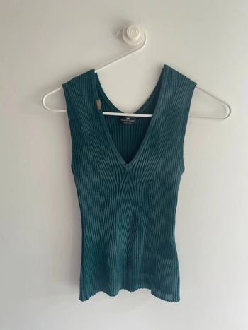 Top turquoise délavé Elisabetta Franchi