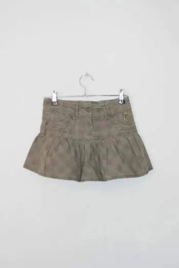 Jupe kaki de chez Efratis, taille 8 ans