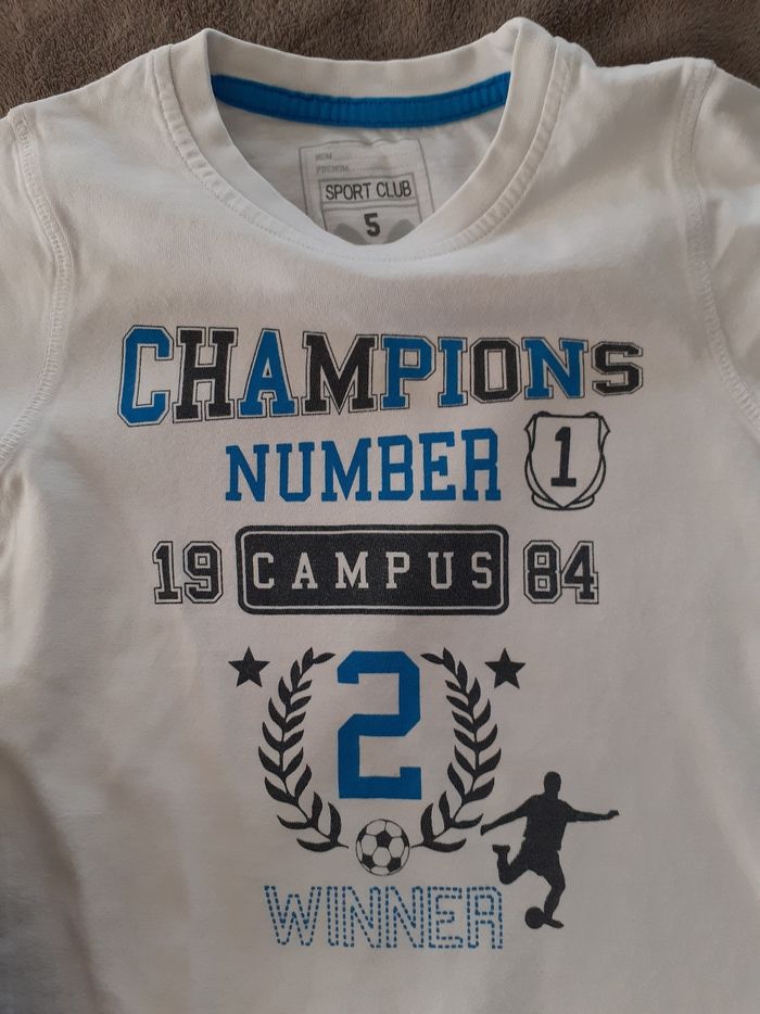 Lot de 3 tee-shirts garçon 5 ans - photo numéro 2