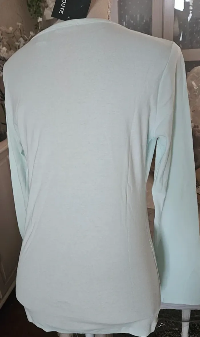 Haut vert amande La Redoute Taille 42/44 Neuf - photo numéro 3