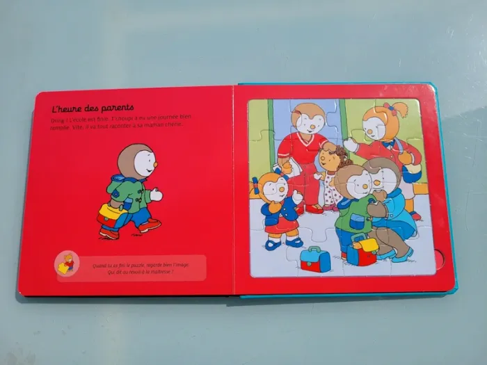 Livre Puzzle T'choupi, Vive l'école ! - photo numéro 7