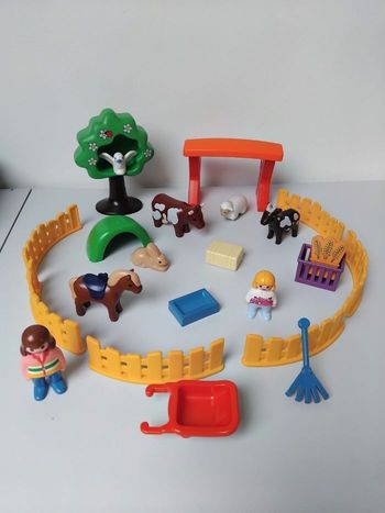 PLAYMOBIL 123 Ferme Animaux Parc Animalier Junior 6963 Complet 🐐