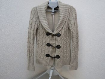🧶 Gilet en maille torsadée Atmosphere – Beige