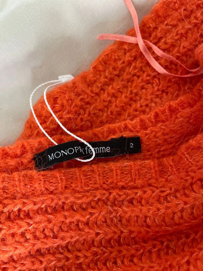 Pull Monoprix orange - photo numéro 3