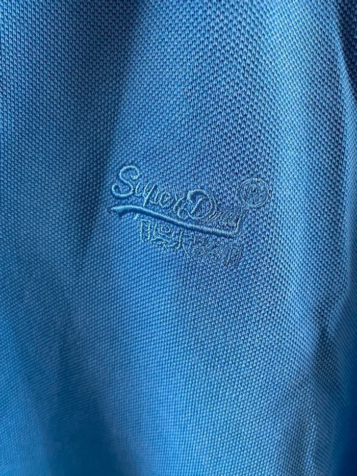 Polo superdry bleu - photo numéro 2