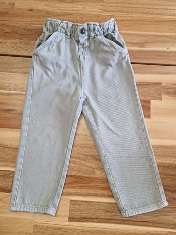 Jean large vert Kiabi 3 ans