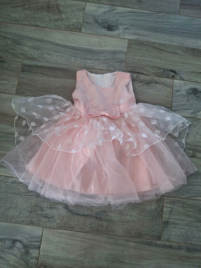 Robe cérémonie 12/ 18 mois rose