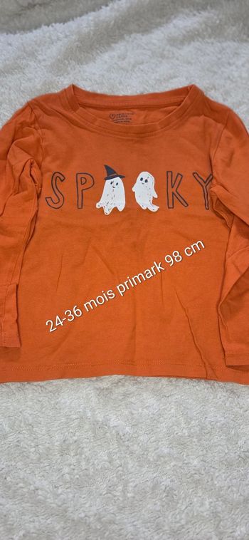Tee-shirt manches longues halloween 24-36 mois primark