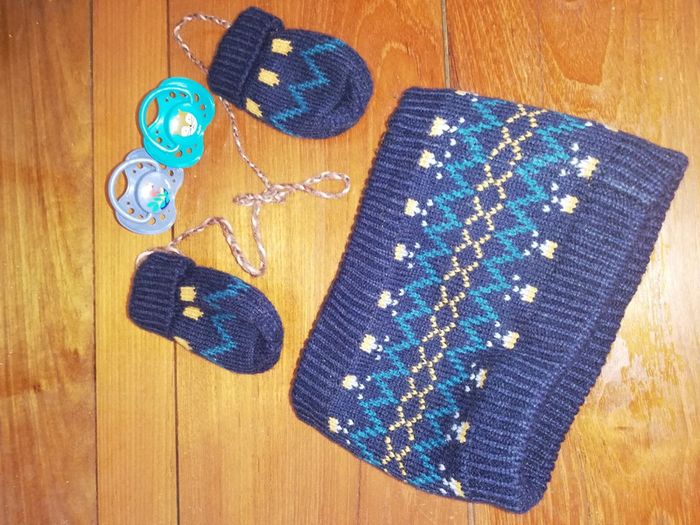 Ensemble snood + moufles