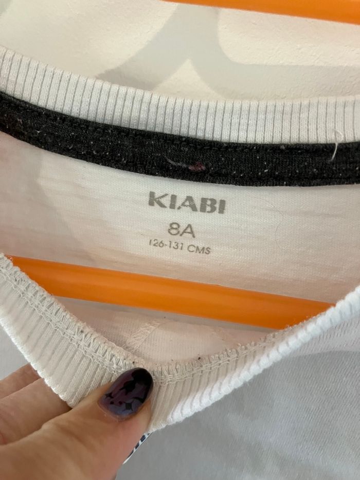 T-shirt manches longues blanc garçon 8 ans Kiabi - photo numéro 3