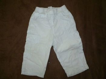 pantalon bébé doublé vertbaudet 9 / 12 mois