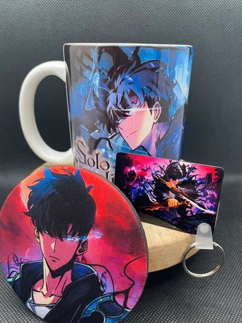 Coffret mug Solo Leveling / mug + sous tasse + porte clé