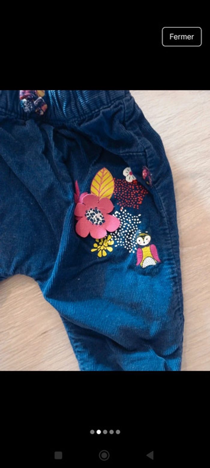 Pantalon velours la compagnie des petits 3 mois - photo numéro 2