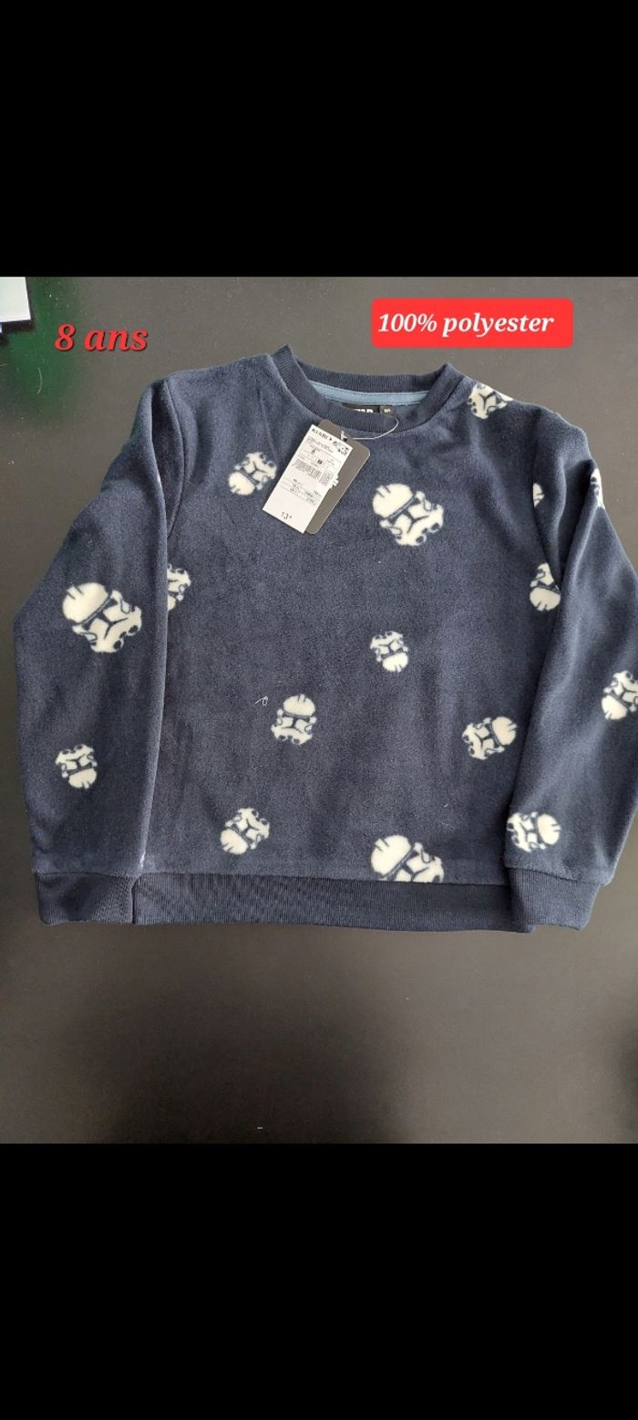 Pull Star Wars bleu marine garçon 8ans
