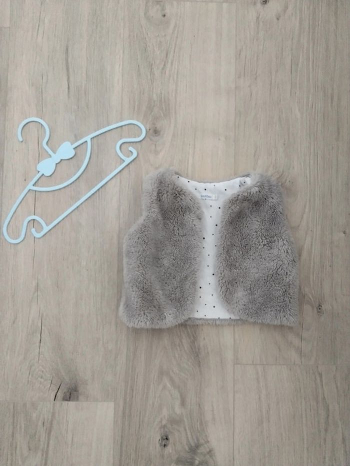 Gilet sans manche mouton Bout'chou 6 mois