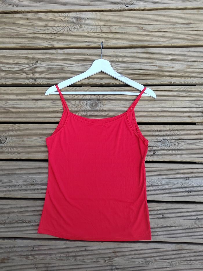 Débardeur rouge femme – Taille L/40 – Très Bon État – En tergal - photo numéro 3