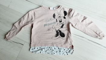 Vêtement fille pull roseMinnie Disney Orchestra 5 ans