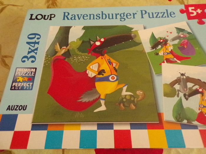 Puzzle Loup Ravensburg 3x49 Auzou 5+ complet