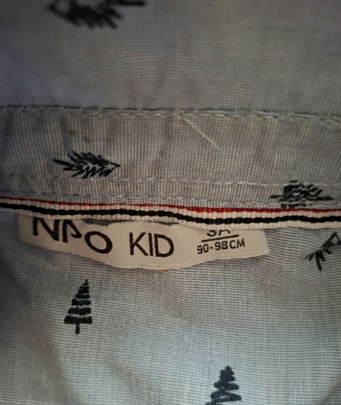 ​🌲 Chemise Manches Longues "Petits Sapins" - NPO KID - 3 ans - photo numéro 4