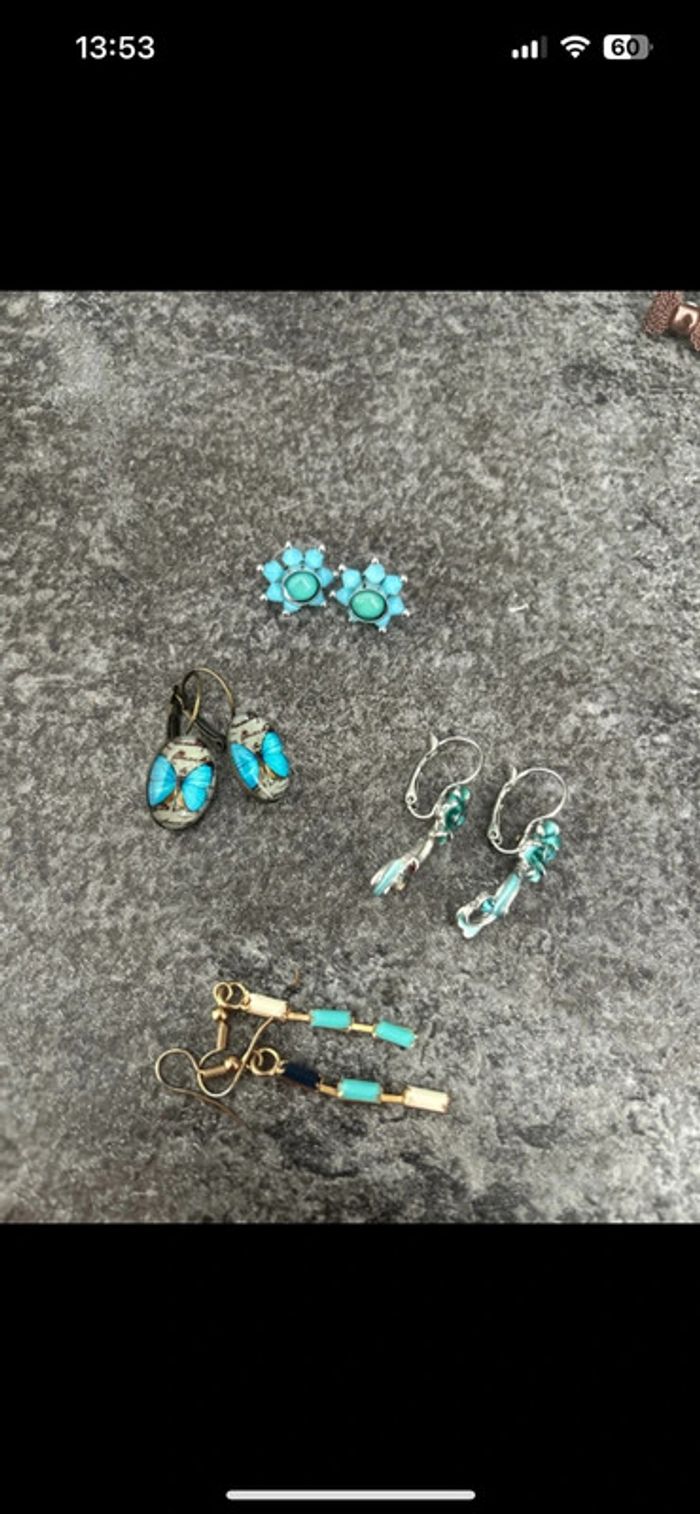 Lot paires boucles d’oreilles - photo numéro 2