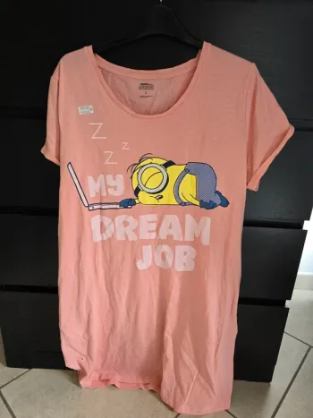 chemise de nuit rose Minions