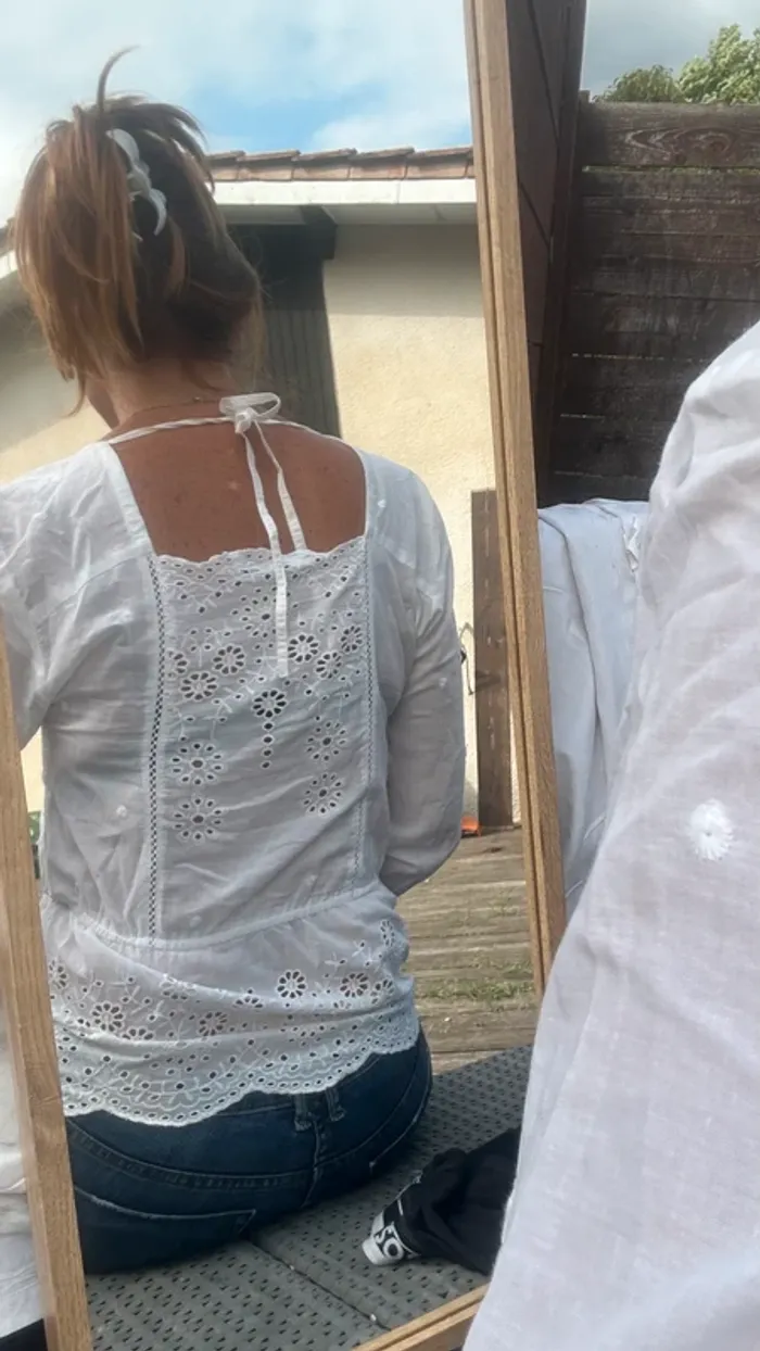 Blouse NA-KD Broderie - photo numéro 5